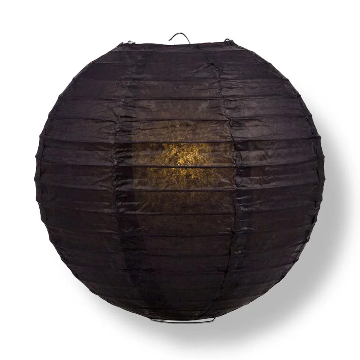 Black round paper lantern for weddings and parties