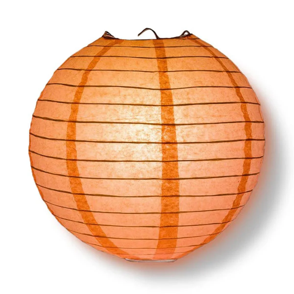 Coral round paper lantern for weddings and parties